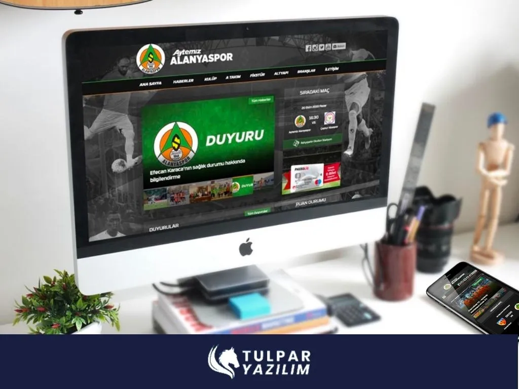 Alanyaspor web ve mobil uygulama projesinin tanıtım görseli